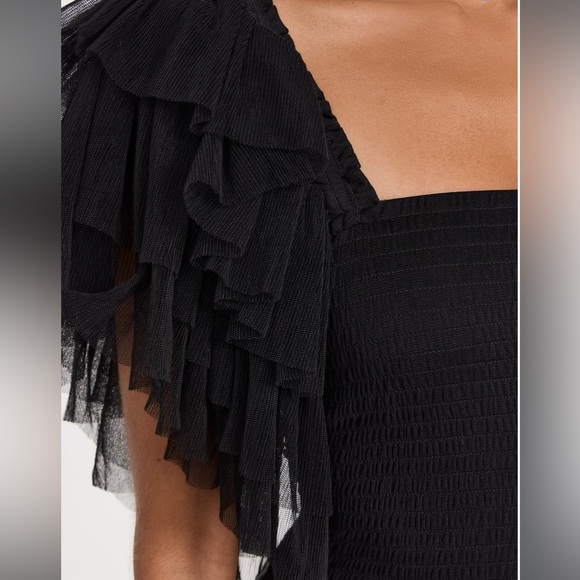 Free People Kill the Lights Bodysuit Women’s Black NWOT XS - Picture 2 of 8